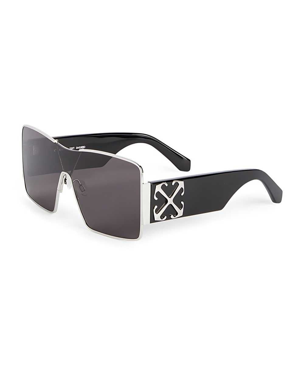 Off-White Shield OERI14G 7207 99 Gümüş & Siyah Maske Güneş Gözlüğü
