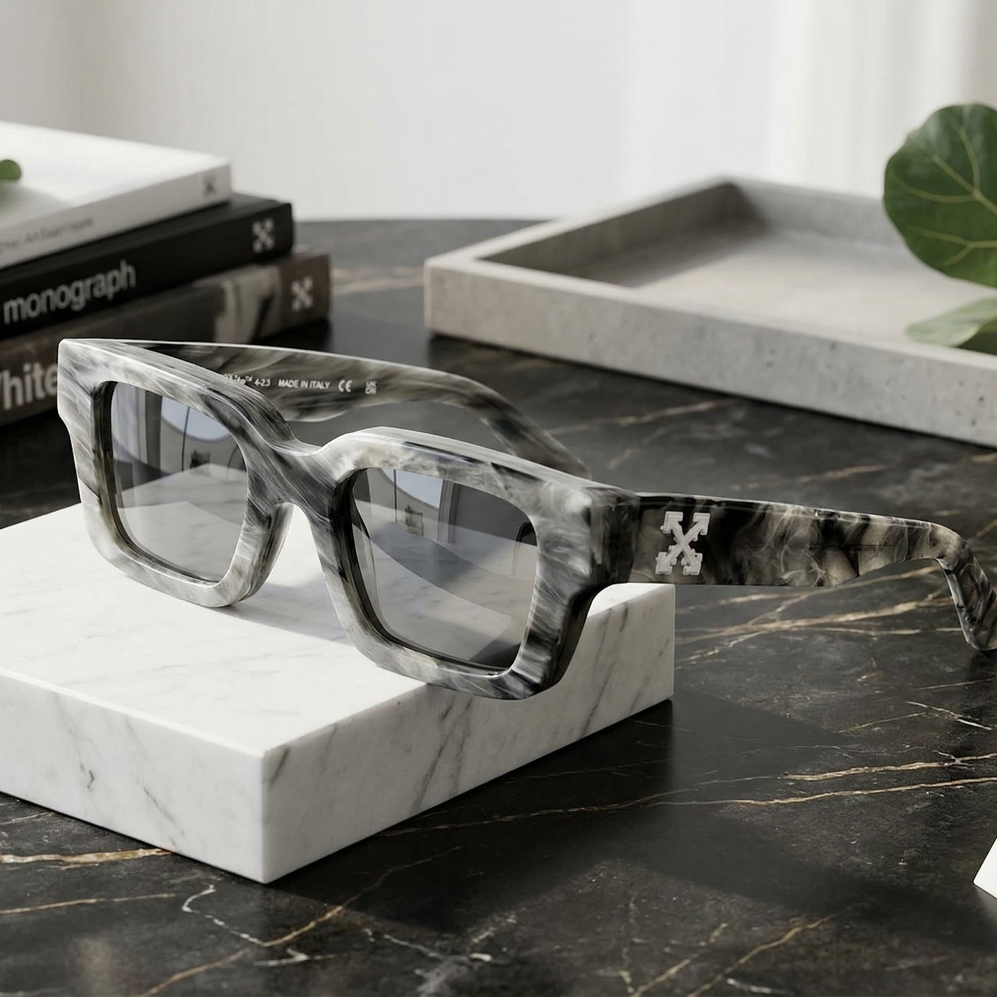Off-White Arthur OERI008 0807 Dikdörtgen Güneş Gözlüğü