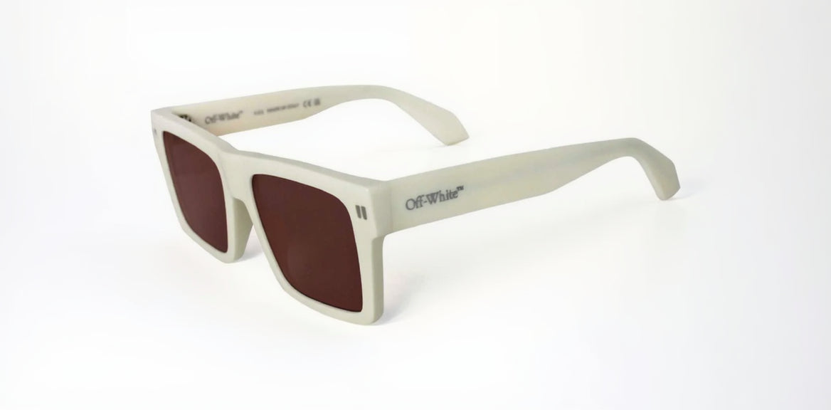 Off-White Soda OERI109 0107 55 Beyaz &amp; Kahve Güneş Gözlüğü