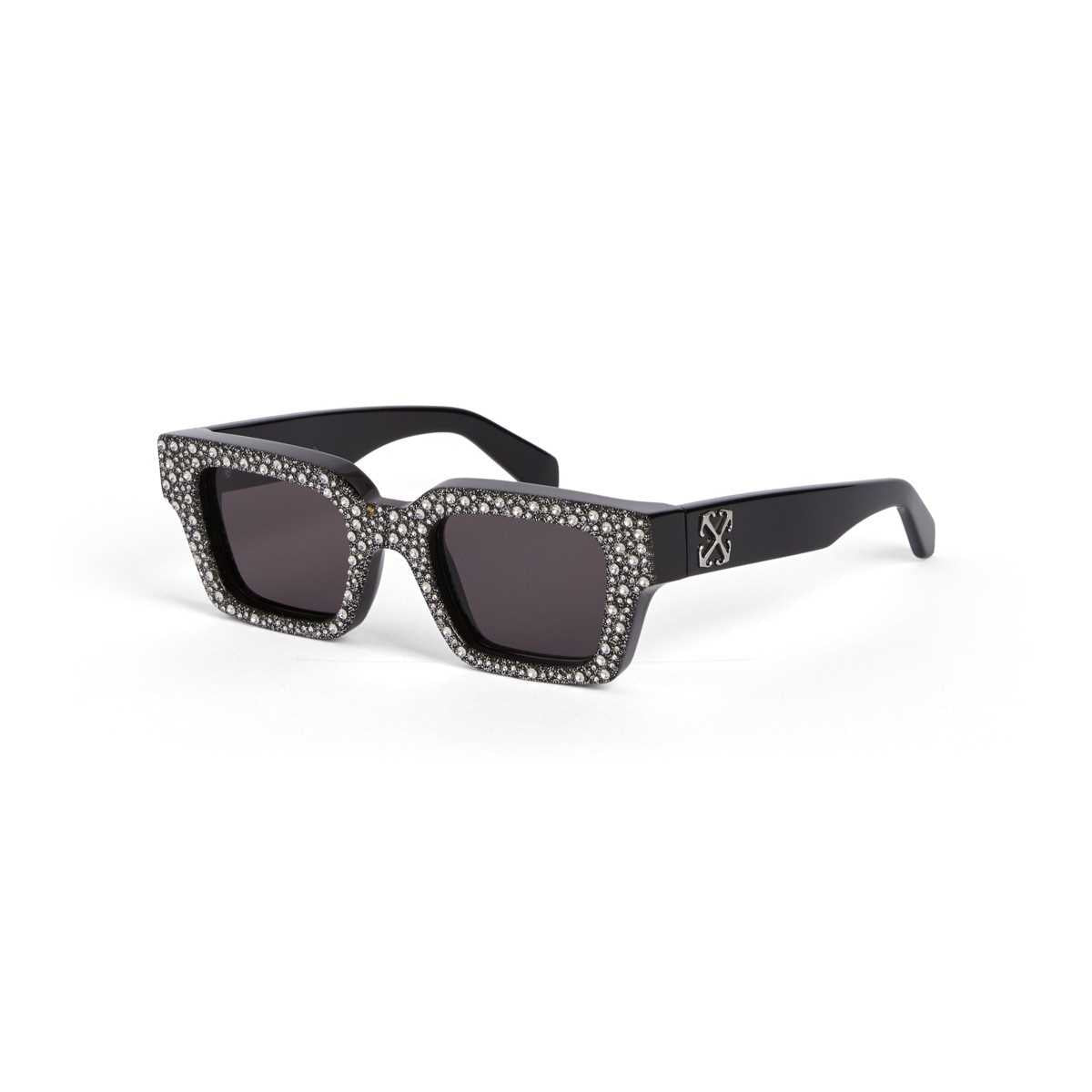 Off-White Arthur Crystal OERI126 7207 53 Siyah &amp; Kristal Güneş Gözlüğü