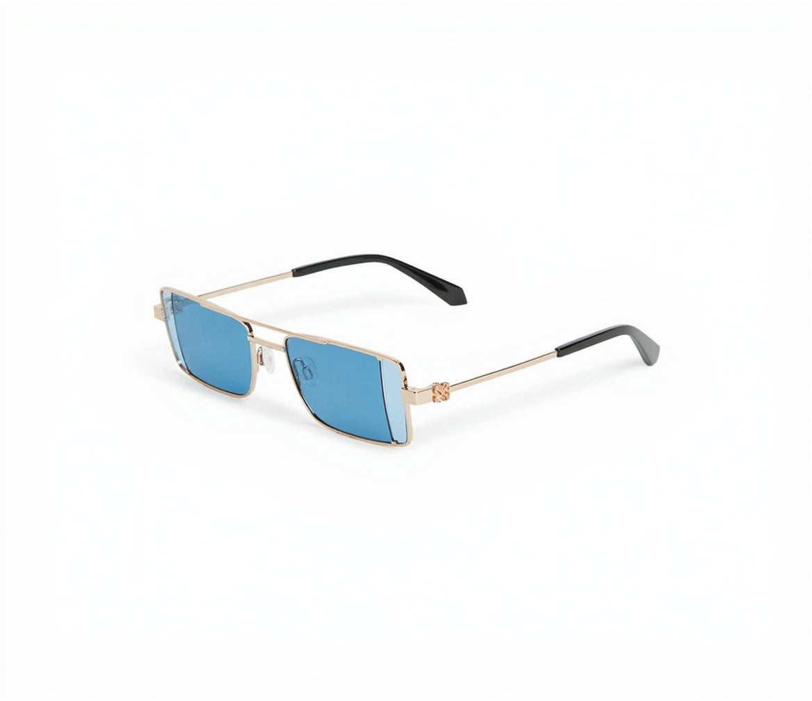 Off-White Catalina OERI14 7645 57 Altın & Mavi Çerçevesiz Güneş Gözlüğü